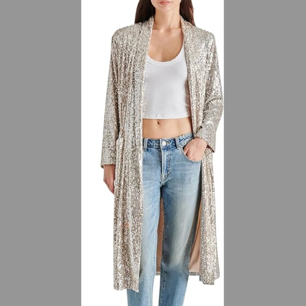 BB Dakota Show Stopper Sequin Duster - Size S (Fits like a M)